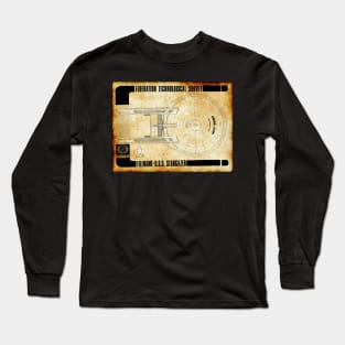 Federation Technological Survey Stargazer Top View Long Sleeve T-Shirt